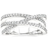 14 K White Gold Diamond Wedding Band Engagement Ring Studded With 64 Pcs G Color Vsi
50 Cents Diamonds